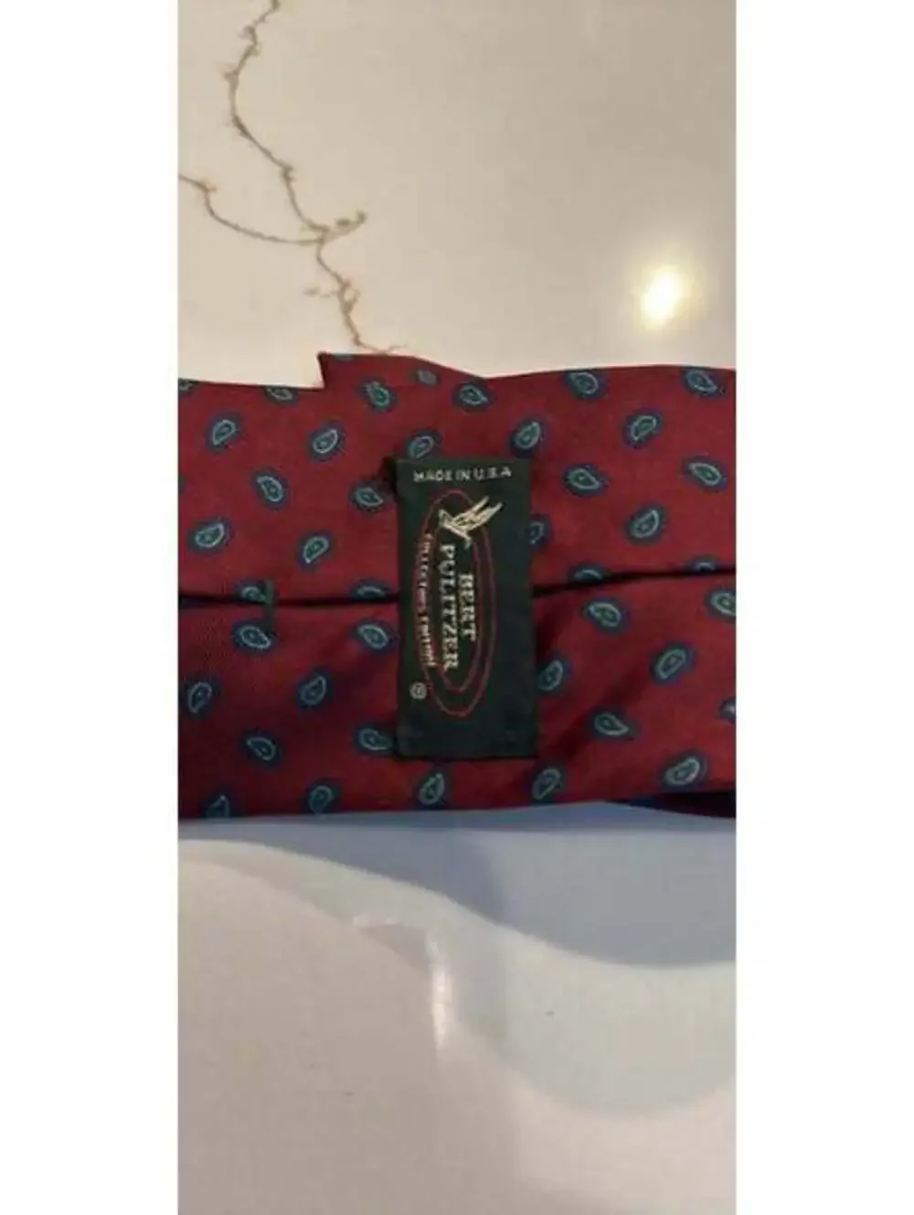 Bert Pulitzer USA Collectors Edition Silk Paisley Tie